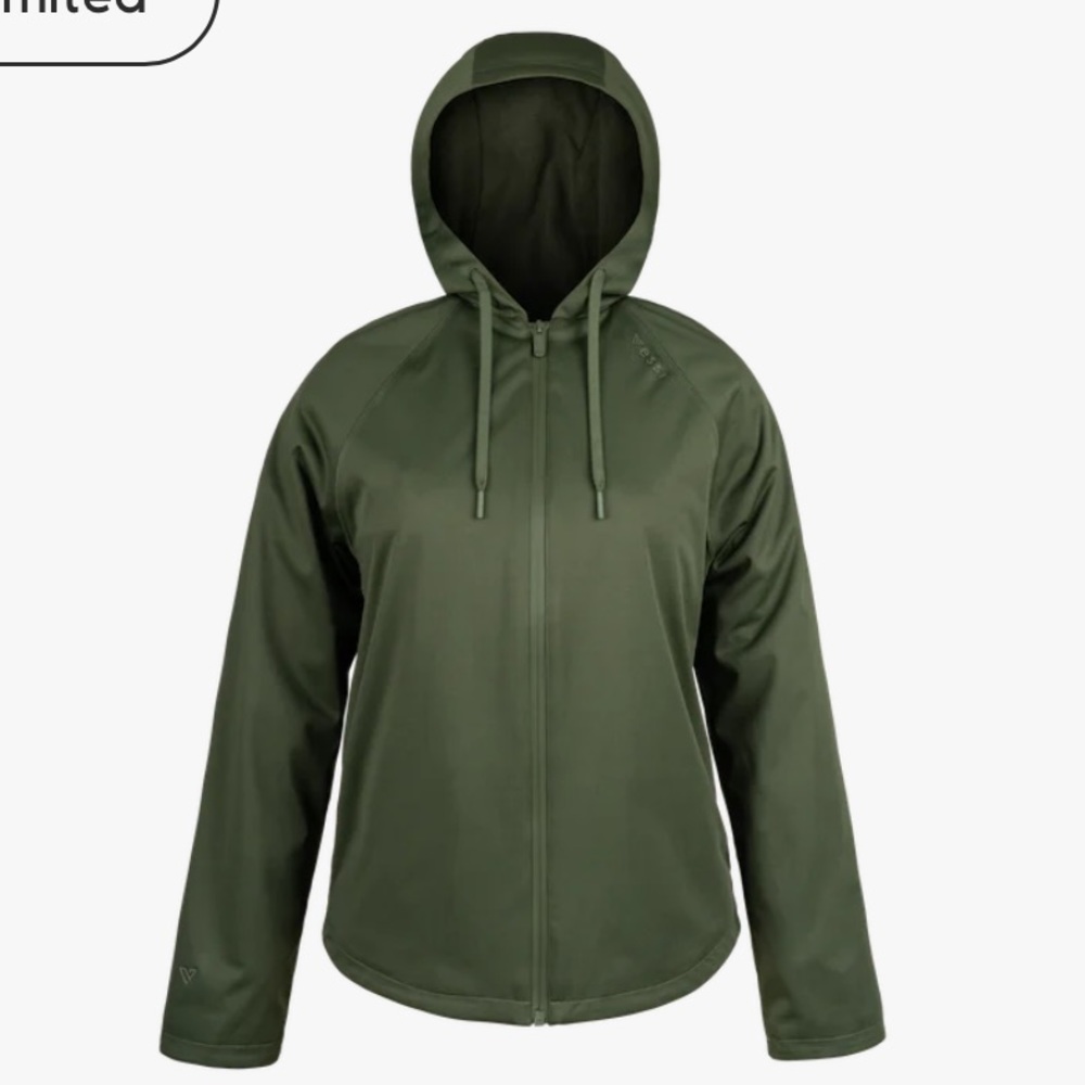 VESSI Overcast Raincoat Rain Jacket, Women’s XS (Green)